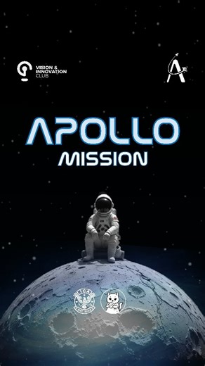 Vision & Innovation Club on Instagram: "[ ASTROSPHERE 🌌 APOLLO ] After tries and failures, we finally touched the Moon🌙 Let’s discover the space with the vision of Apollo!🚀 #ASTROSPHERE #vic #vic_enp #apollo #space #moon #astronomy"