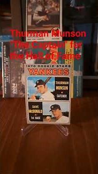 Thurman Munson "The Captain" for the Hall of Fame #yankees #munson #halloffame #baseball