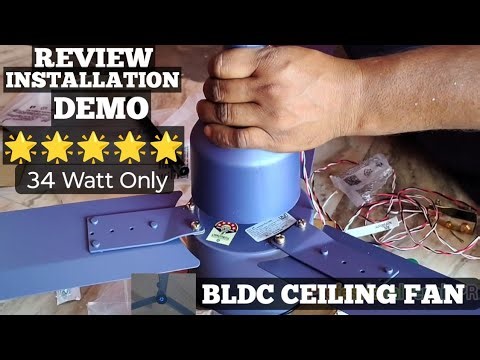 BEST Smart BLDC ceiling fan 🌟🌟🌟🌟🌟 Review Installation and Demo Remote का उपयोग कैसे करें