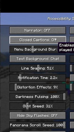 How to turn on Subtitles in Minecraft! #shorts #minecraft