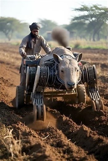 “Real Farmer, Robot Cow | Next Level Farming Tech”