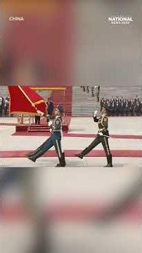 China's Xi welcomes TRUMP with grand display of military, Chinese children and CANNONS