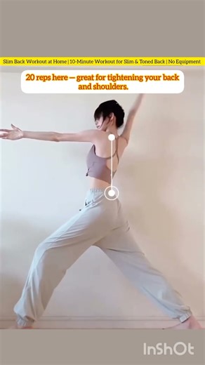 Slim Back Workout at Home | 10-Minute Workout for Slim & Toned Back | No Equipment