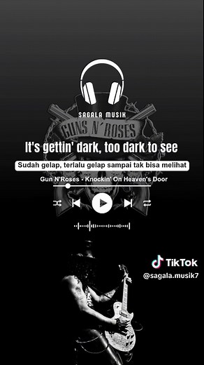 Knockin' on Heaven's Door - Gun N' Roses Lyrics Video