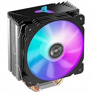 JONSBO CR1000GT ARGB CPU Air Cooler, RGB CPU Cooling Fan w/ 4 Heat Pipes, Addressable 120mm PWM Fan, AMD Ryzen AM3 AM4, Intel LGA 1700 1200 115X CPU Cooler, Black