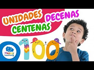 UNIDADES, DECENAS y CENTENAS | MATEMÁTICAS para Niños | Happy Learning 🔢🎓#matemáticas #happylearning