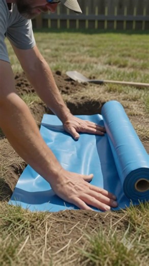 Building the Ultimate Backyard Pool for my Dog! 🐕💦 #building #transformation #satisfying