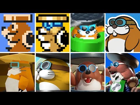 Rocky Wrench Evolution in Mario Games (1988 - 2025)