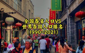 中国各省人口VS世界各国人口，中国各省人口在世界国家排行