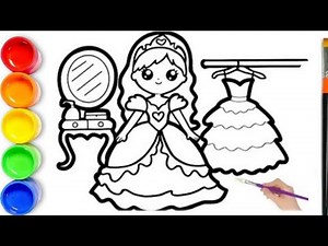 Drawing and Coloring a Bride | Drawing and Coloring For Kids