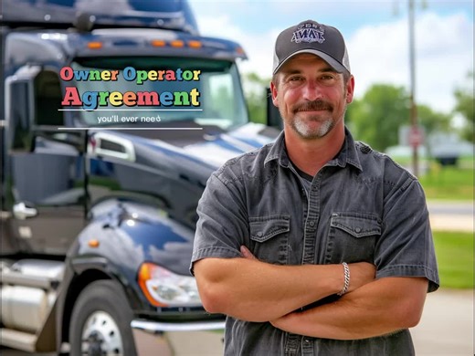 Truck Owner Operator Lease Agreement Template (editable Word Document) - Etsy