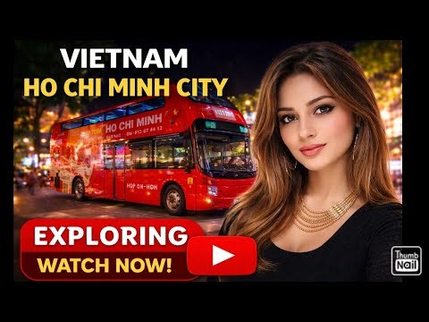 Hop on - Hop Off Tour Bus | Saigon Night Adventure 🚍✨ | Ho Chi Minh City Travel Vlog | 2026