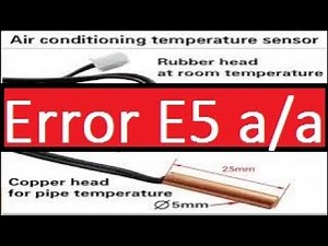 Código E5 de error en aire acondicionado ¿Cuál es la CAUSA y SOLUCIÓN de esta falla?