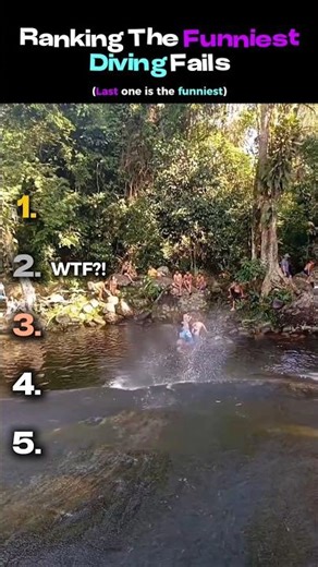 RANKING FUNNIEST DIVING FAILS 🤯