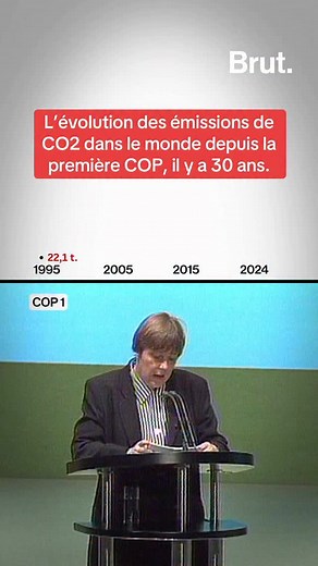 L’évolution des émissions de CO2 dans le monde depuis la première COP, en 1995, à la COP 30 de 2025. | Brut