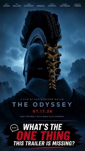 The Odyssey Final Trailer Check (2026) | Christopher Nolan | Matt Damon, Tom Holland, Zendaya