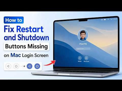 How to Fix Restart and Shutdown Buttons Missing on Mac Login Screen
