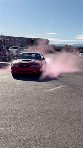 1999 Ford Mustang GT Gender Reveal Burnout #automobile #ford #burnout #genderreveal #newedgemustang