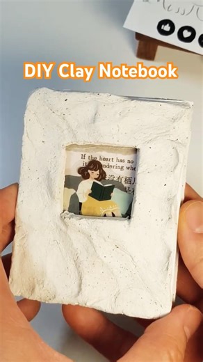 Making a Handmade Clay Notebook 📒✨ #shorts