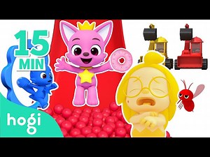 [👍🏻Best 5] Learn Colors with Hogi｜Ball Pit, Slides, Mosquitoes, Cars, Donuts｜Pinkfong Hogi - Videos For Kids