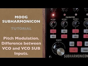 Moog Subharmonicon Tutorial. Part 4. Pitch Modulation