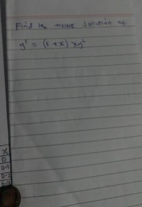 Find the exact solution of:y' = (1 x) xy²... | Filo