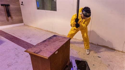 Watch items smashed to pieces as a way to release stress at Break Rage