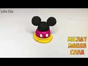 How to make MICKEY MOUSE CAKE - Easy Polymer Clay | Leha Clay