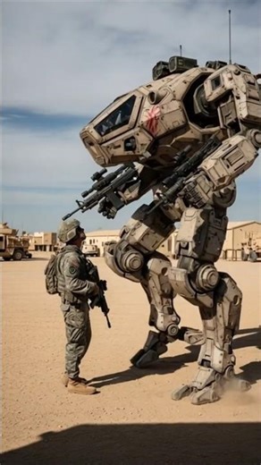 U.S. Military's New Combat Mech in Action #MilitaryRobotics #FutureWarfare #CombatMech