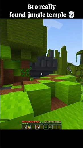 Jungle temple in Minecraft free edition 💀#minecraft #shorts #memes