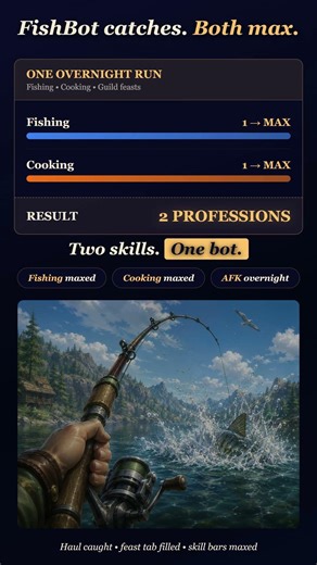 BOTH MAXED WoW FishBot fishbot.org #Fishing #WarbankWithin #WoWBot