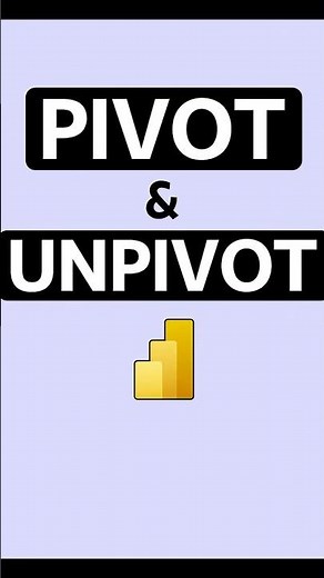 Pivot and Unpivot in Power Query Power BI #powerbi #dataanlysis #excel