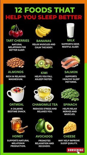 12 Foods That Help You SLEEP BETTER