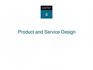 Product and Service Design - SlideServe