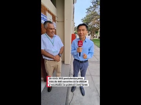 EN VIVO: Resultados del examen de admisión de la UNALM se publican esta tarde