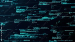 4K loop Programming code abstract technology Animation background. Software developer and Computer script flow chart. big data connectivity. Digital transformation concept. Binary code. Programming.