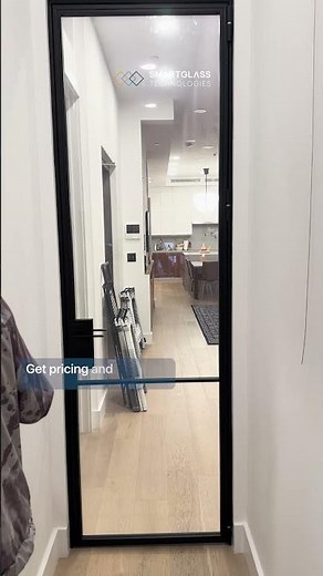 Smart Glass Office Door with On-Demand Privacy