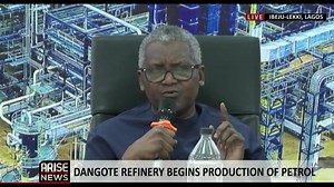 History made as President of the Dangote Group, @AlikoDangote, unveils first output of Petroleum Motor Spirit, known as petrol. #dangoterefinery #DangotePetroleumRefinery #AlikoDangote #dangotegroup | Dangote Industries