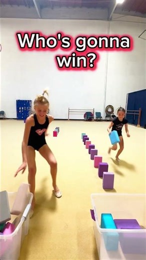Rhythmic Gymnastics Block Relay Race! | Coordination & Speed Challenge