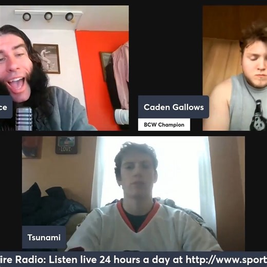 Ahead of the biggest show and biggest match in @bcwpro history. @bcwtsunami and the @bcwpro champion @cadengallows came on #sportzwireradio. In a bit of our segment watch as @bcwtsunami talks if @cadengallows is a fraud and why he's going to walk away with the @bcwpro championship plus a heated response from @cadengallows the incumbent. #wrestling fans watch this and subscribe to the @bcwpro @youtube channel to watch the show and the main event tonight 8pm EST. Thank you guys and go follow @bcwp