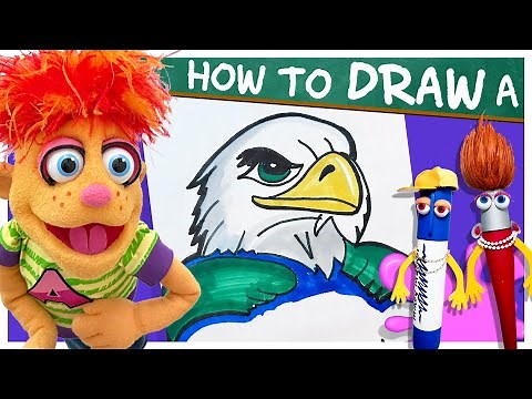 How To Draw Philadelphia Eagles Mascot Swoop | Art Tutorial for Kids | Artie's Show