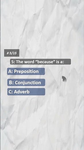 parts of speech quiz | English grammar quiz #8partsofspeech #english