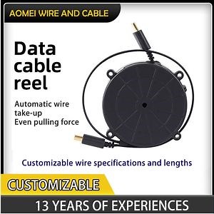 [Hot Item] Custom Retractable Cable Reel Auto Rewind High Speed 4K Cord Winder