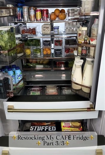 Restocking My Café Refrigerator: ASMR Organization Tips