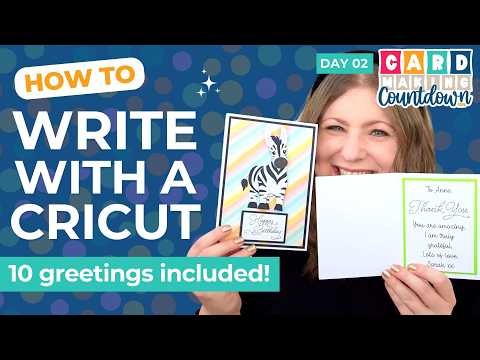 How to Draw with a Cricut ⭐ Card Making Countdown Day 02 [2026]