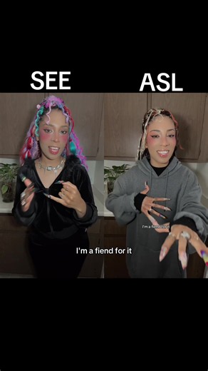 SEE vs ASL: Diet — Signed Exact English compared to American Sign Language