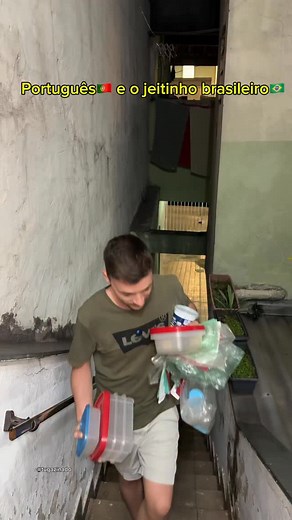 Português🇵🇹 e o jeitinho brasileiro🇧🇷 #humor #comedia | Tiago Fernando