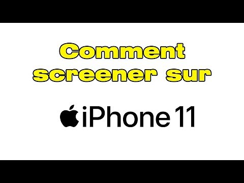 Comment faire un Screen sur iPhone 11 Capture d'ecran iPhone 11
