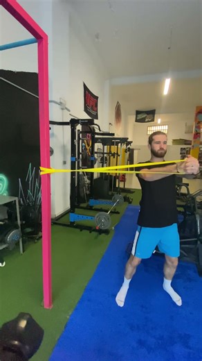 CORE standing anti-rotation banded hold