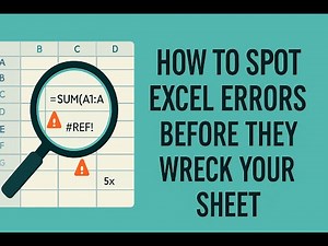 How to Correct Excel Formula Errors Almost Instantly